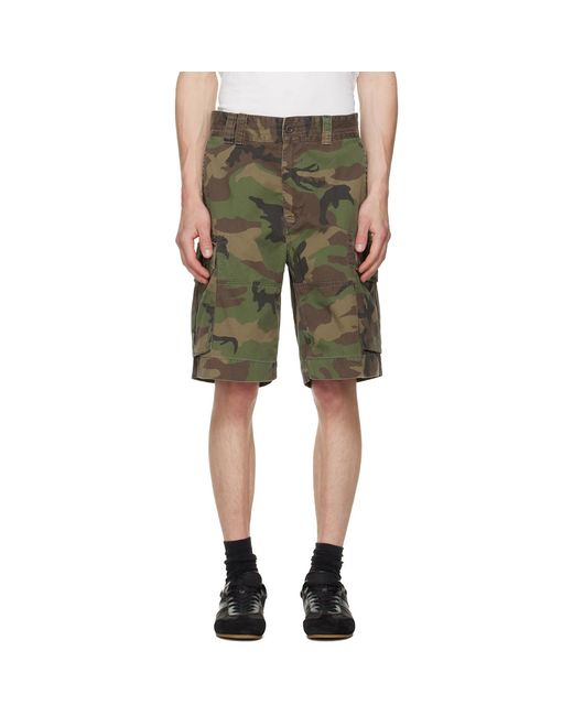 Polo Ralph Lauren Green Khaki Bedford Chino Cargo Shorts for men