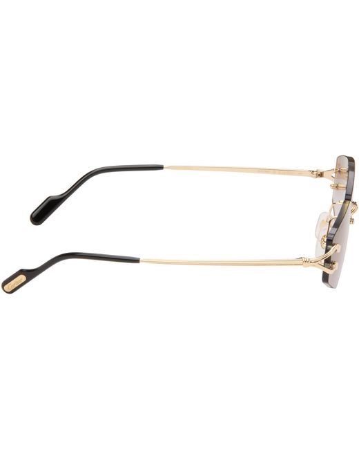 Cartier Black Classic C Motif Sunglasses