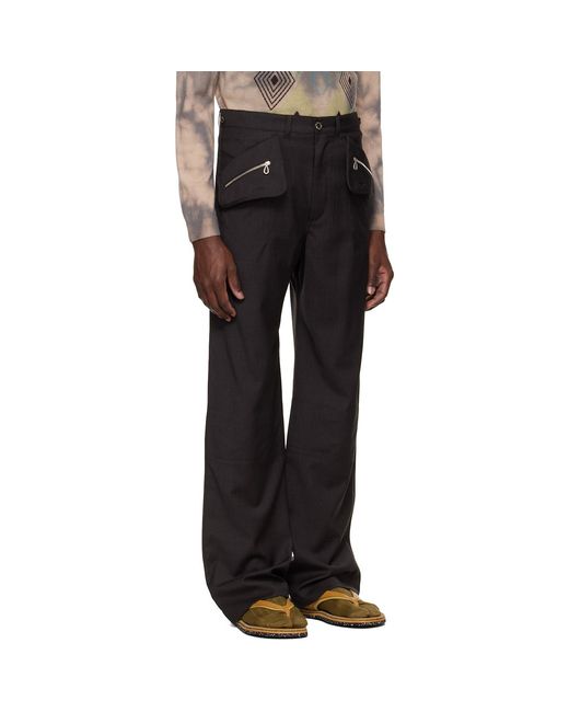 Kiko Kostadinov Black Komlo Trousers for men