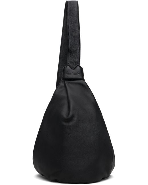 Yohji Yamamoto Black Tuck Sling Small Bag