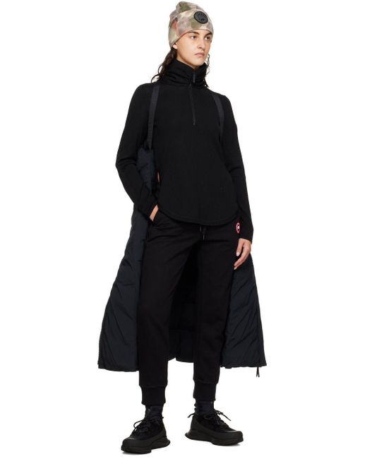 Canada Goose Black 'black Label' Clair Long Down Coat | Lyst