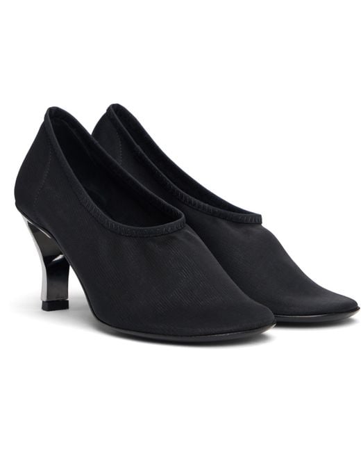 Nicole Saldanã Black Harper Mesh Heels
