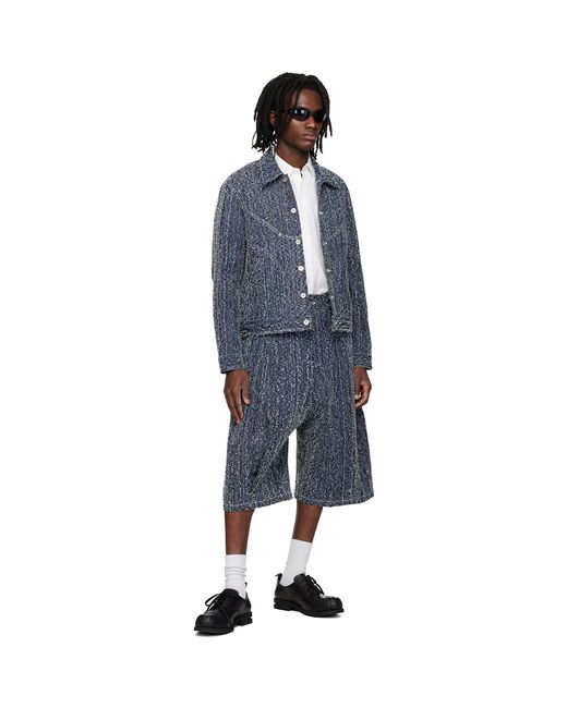SAGE NATION Blue Indigo Jiji Denim Jacket for men