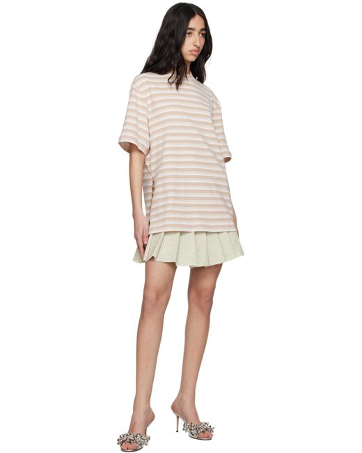 Rabanne ホワイト＆ブラック オーバーサイズ Tシャツ Multicolor