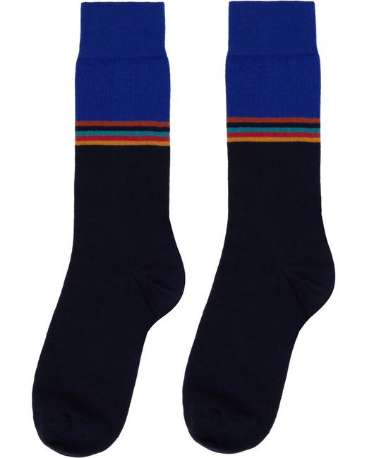 Paul Smith Blue Three-Pack Jared Artist Socks for men