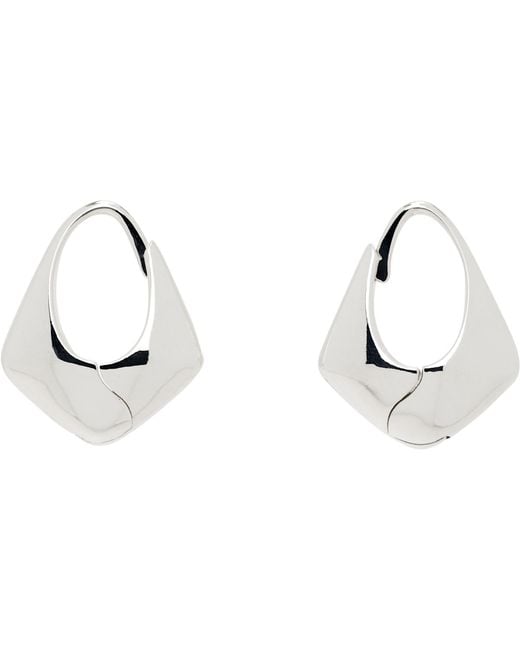 Sophie Buhai Black Small Pyramid Hoop Earrings