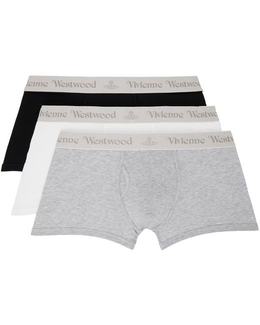 Vivienne Westwood Black Three-pack Multicolor Boxers for men