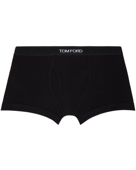 メンズ Tom Ford ジャカードロゴ ボクサー Black