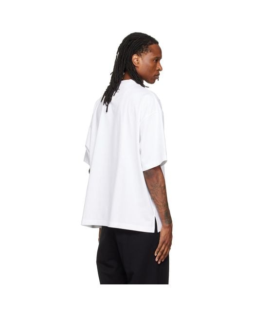 Wooyoungmi White Oversized Cotton T-Shirt for men