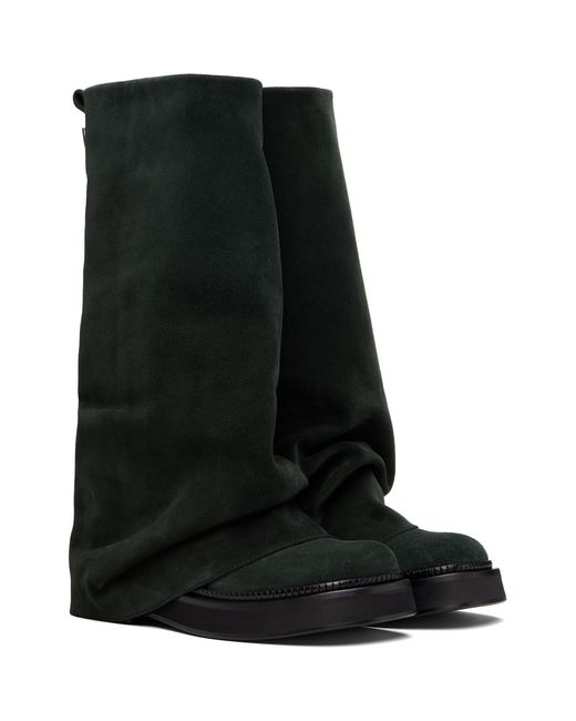 The Attico Black Robin Combat Boots