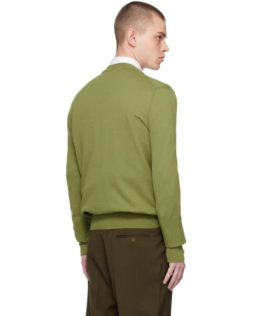 Vivienne Westwood Green Ripped Cardigan for men