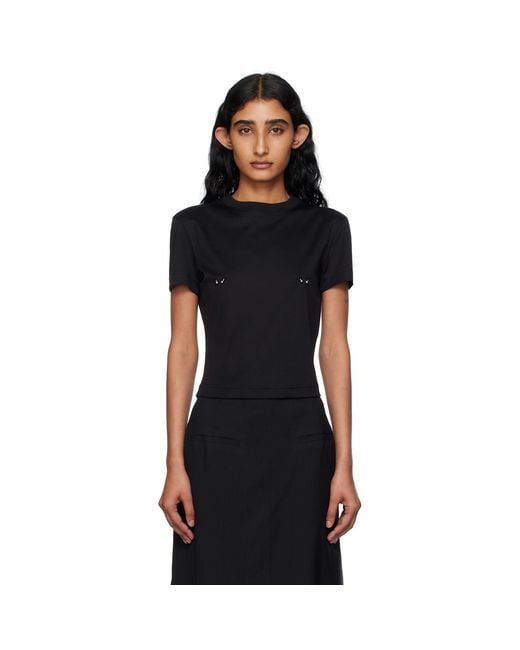 Mugler Black Pierced Baby T-Shirt