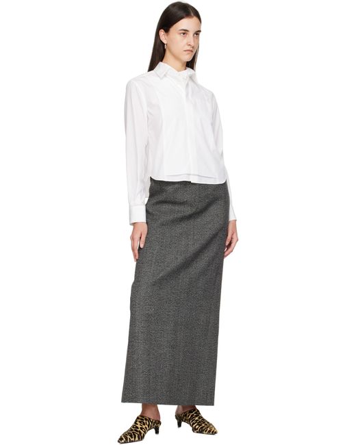 Jil Sander Black Pointed Toe Mule Heels