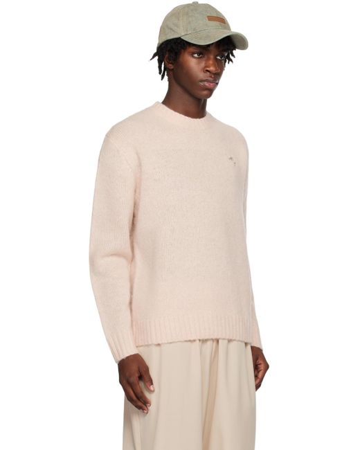 Acne Natural Brushed Sweater for men