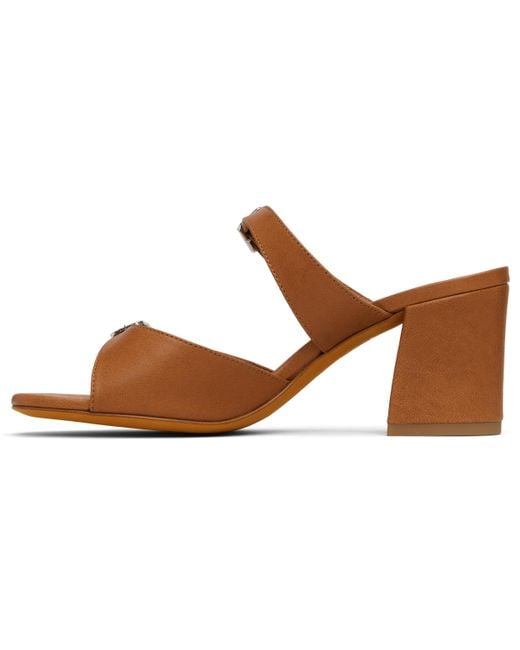 Maryam Nassir Zadeh Black Tan Una Heeled Sandals
