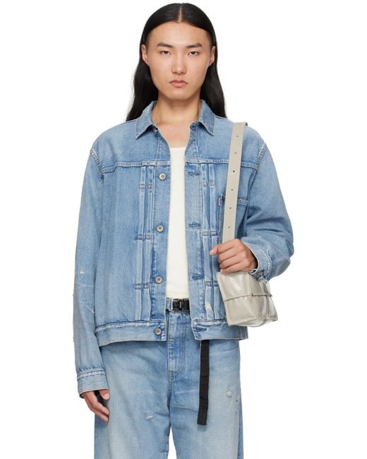 Sacai Blue Beyondexx Denim Jacket for men