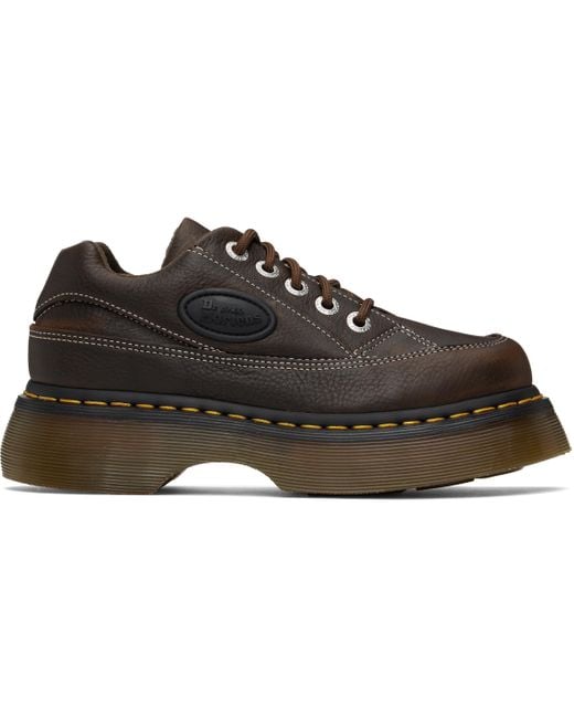 Dr. Martens Black Buzz 5-Eye Grizzly Leather Derbys