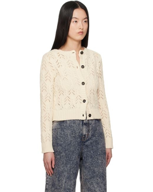 Cardigan Panaria Blanc Cassé Weekend by Maxmara en coloris Multicolor
