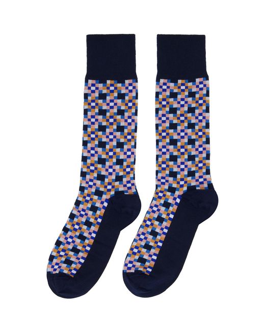 Paul Smith Blue Three-Pack Seasonal Socks for men