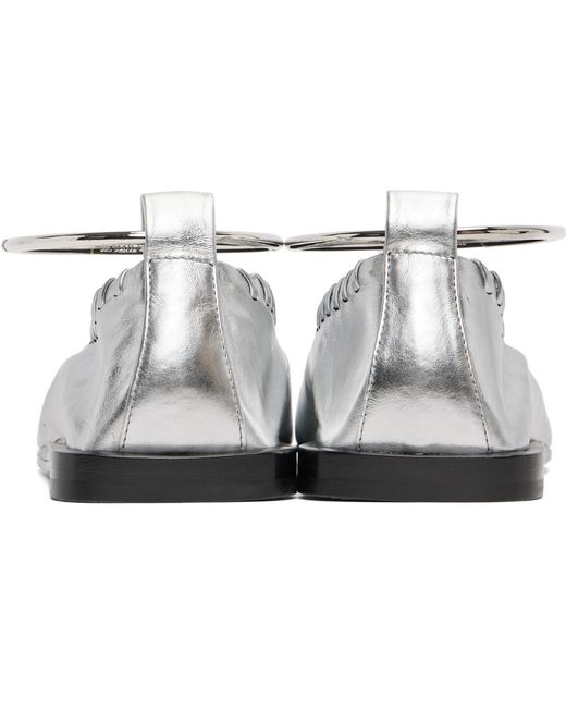 Jil Sander Black Ring Ballerina Flats