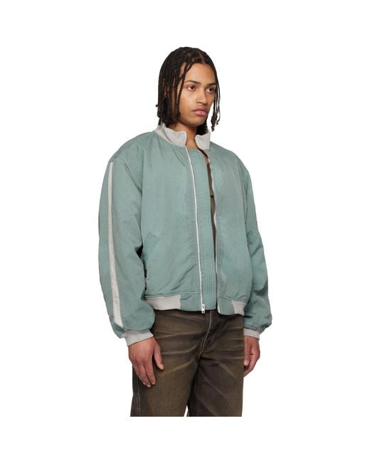 ALEXANDER DIGENOVA Green Rl-Bomber Jacket for men