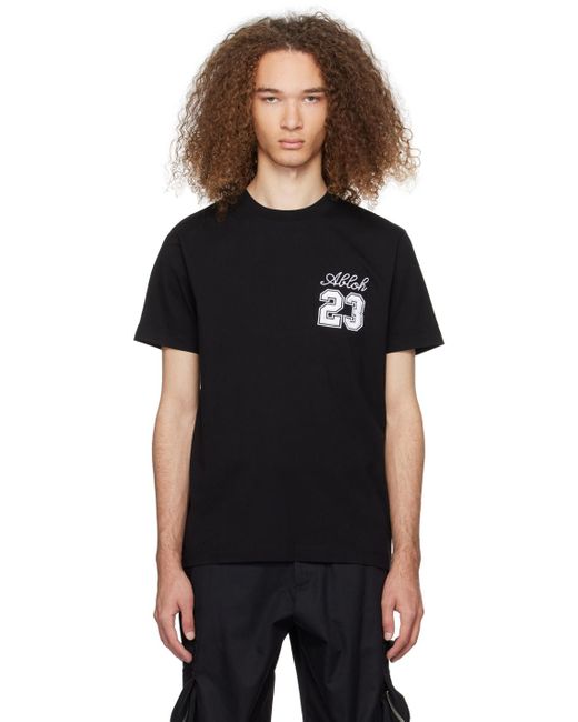 Off-White c/o Virgil Abloh Black '23' T-shirt for men
