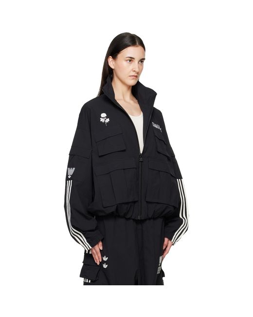 Willy Chavarria Black Adidas Originals Edition Cargo Jacket