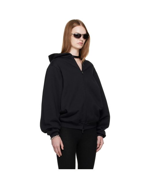 Fear Of God Black 90S Fleece Zip-Up Hoodie