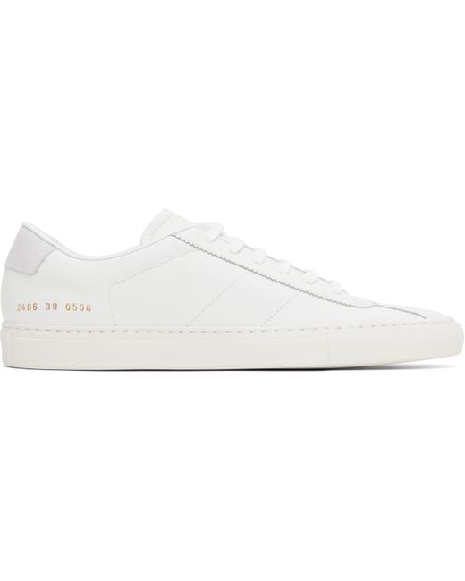 メンズ Common Projects ホワイト Tennis Classic スニーカー Black