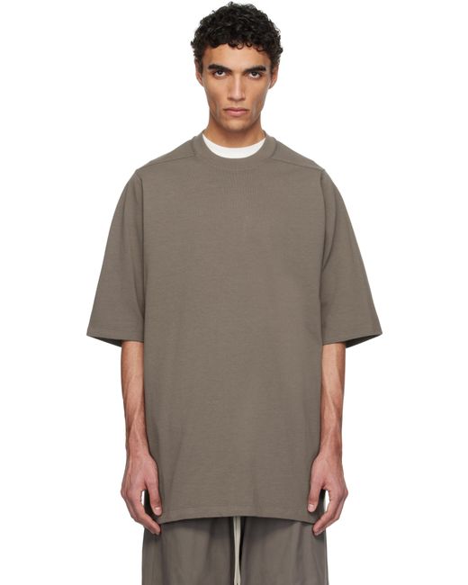 メンズ Rick Owens グレー Hollywood Jumbo Ss Tシャツ Brown