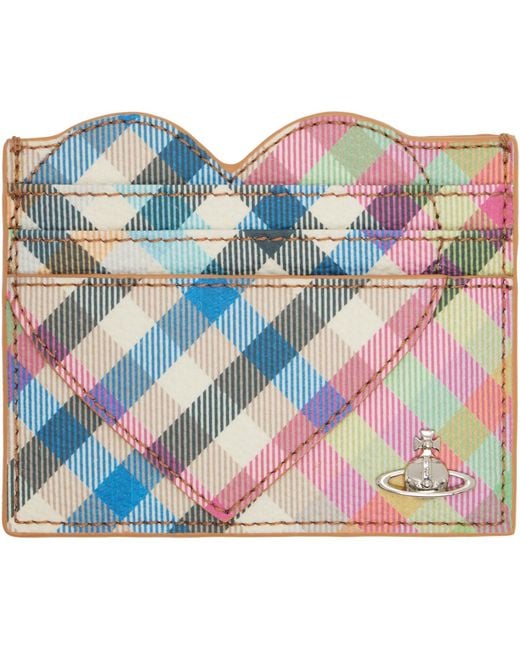 Vivienne Westwood Blue Heart Card Holder for men