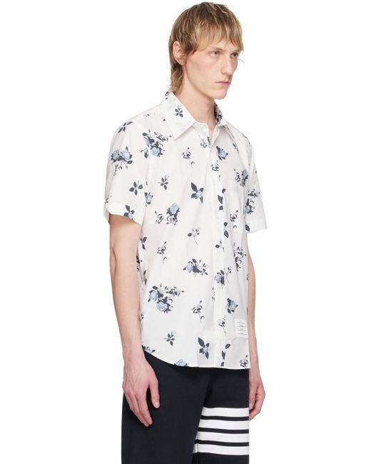 Thom Browne White Thom E Shirt for men