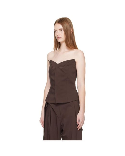 OTTOLINGER Black Suiting Bustier Top