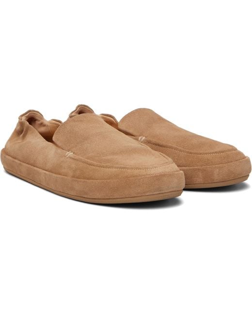 Marsèll Black Tan Scatopelle Suede Loafers for men