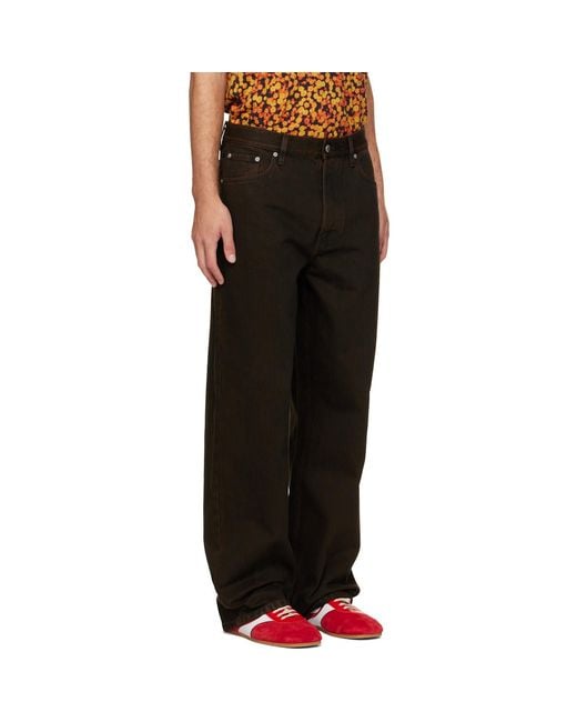 Dries Van Noten Black Loose Fit Jeans for men
