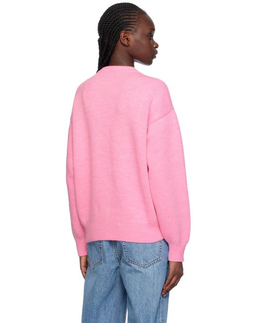 T By Alexander Wang Pink Embossed Sweater