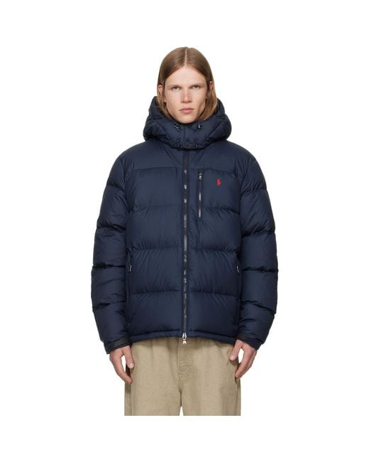 Polo Ralph Lauren Blue Recycled Insulated Down Jacket for men