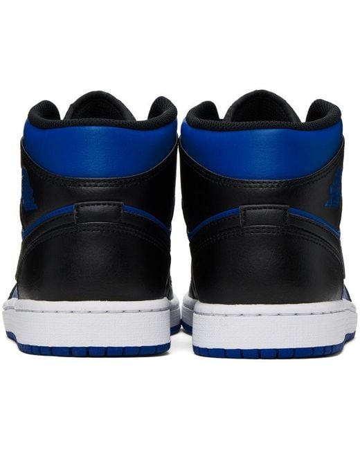 Nike Blue & Black Air Jordan 1 Sneakers for Men | Lyst