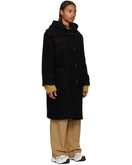 Black toggle cheap coat