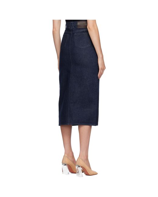 16Arlington Blue Ille Denim Midi Skirt