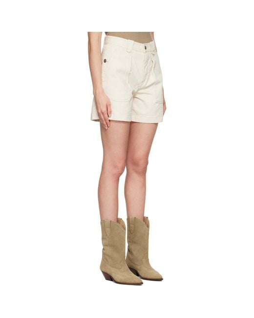 Isabel Marant White Off- Eveja Shorts