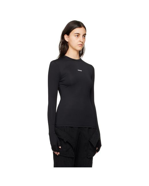 BONBOM Black Biker Long Sleeve T-Shirt