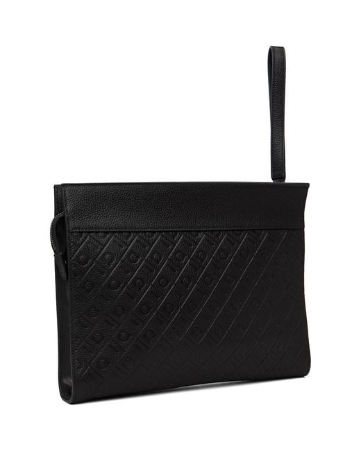 Ferragamo Black Monogram Pouch for men