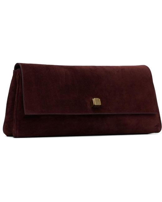 Khaite Red Burgundy Audrey Clutch