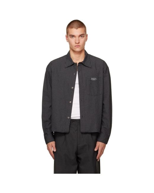 mfpen Black Frame Shirt for men