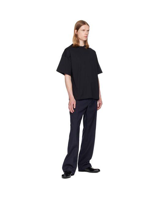 Jil Sander Black Crew-Neck T-Shirt for men