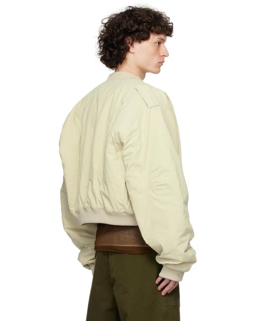 Entire studios Natural A-4 Bomber Jacket for men