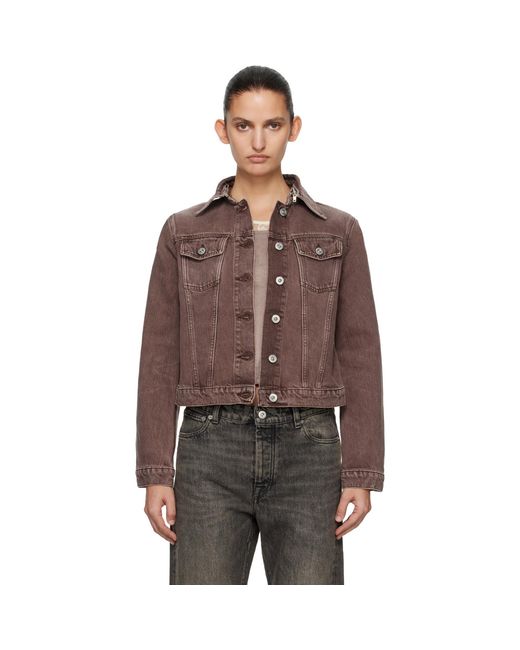 Our Legacy Brown Revive Denim Jacket