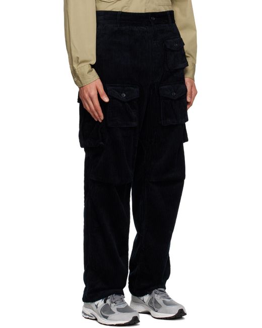 Engineered Garments Black Enginee Garments Bellows Pockets Cargo Pants for men