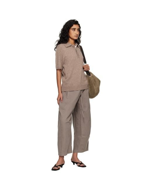 Entire studios Brown Taupe Loft Trousers
